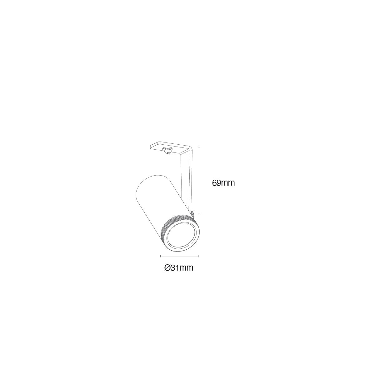 SMALL SPOT ANGLE EXTERNO - 5W - PRETO