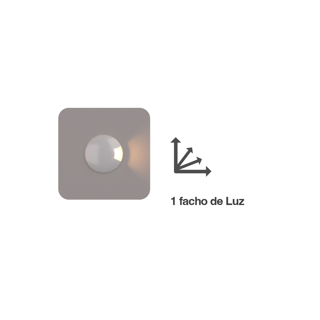 BALIZADOR 1 FACHO PRETO - 12V