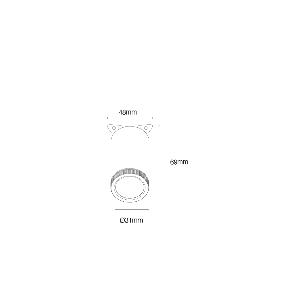 SMALL SOBREPOR ANGLE EXT - 5W - BRANCO